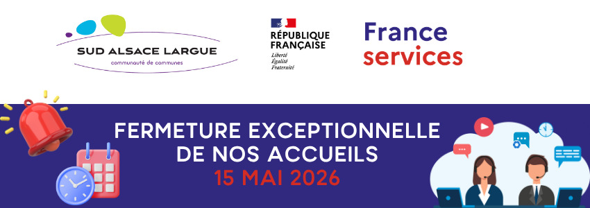 Fermeture de nos accueils